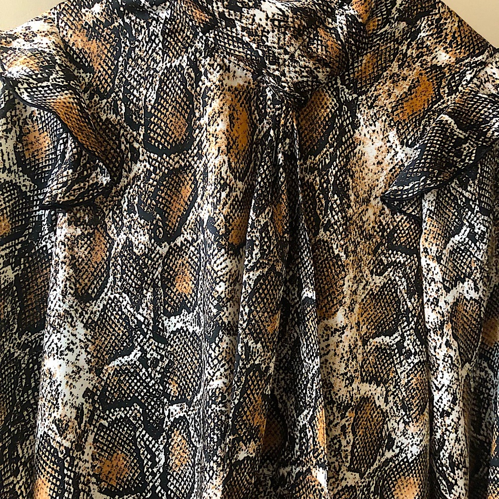 🤎💛Brand New Zara Blouse in Snakeskin Patterns🤎 - Picture 8 of 16